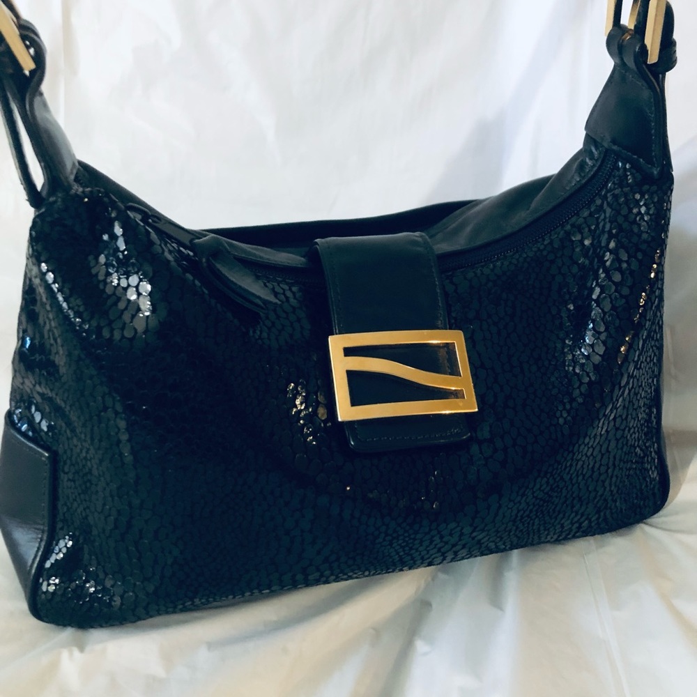 Black Leather Vintage Purse